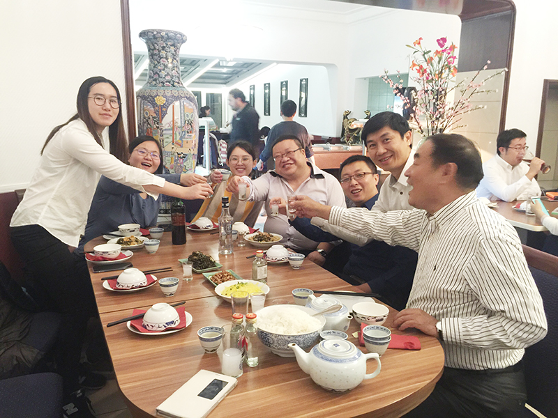 2017年華埠集團在德國與客戶進行商談活動